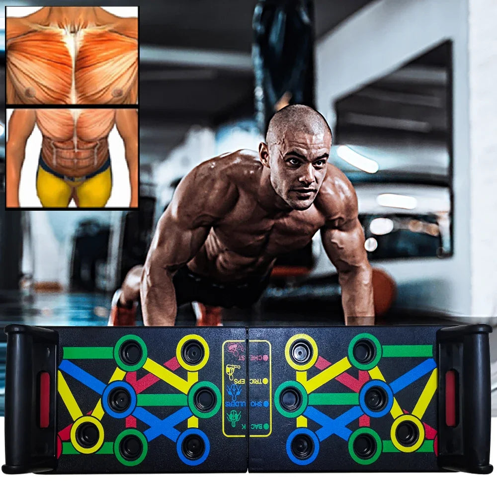 14 in 1 Push-Up Rack Workout Board Training Sport Fitness Gym