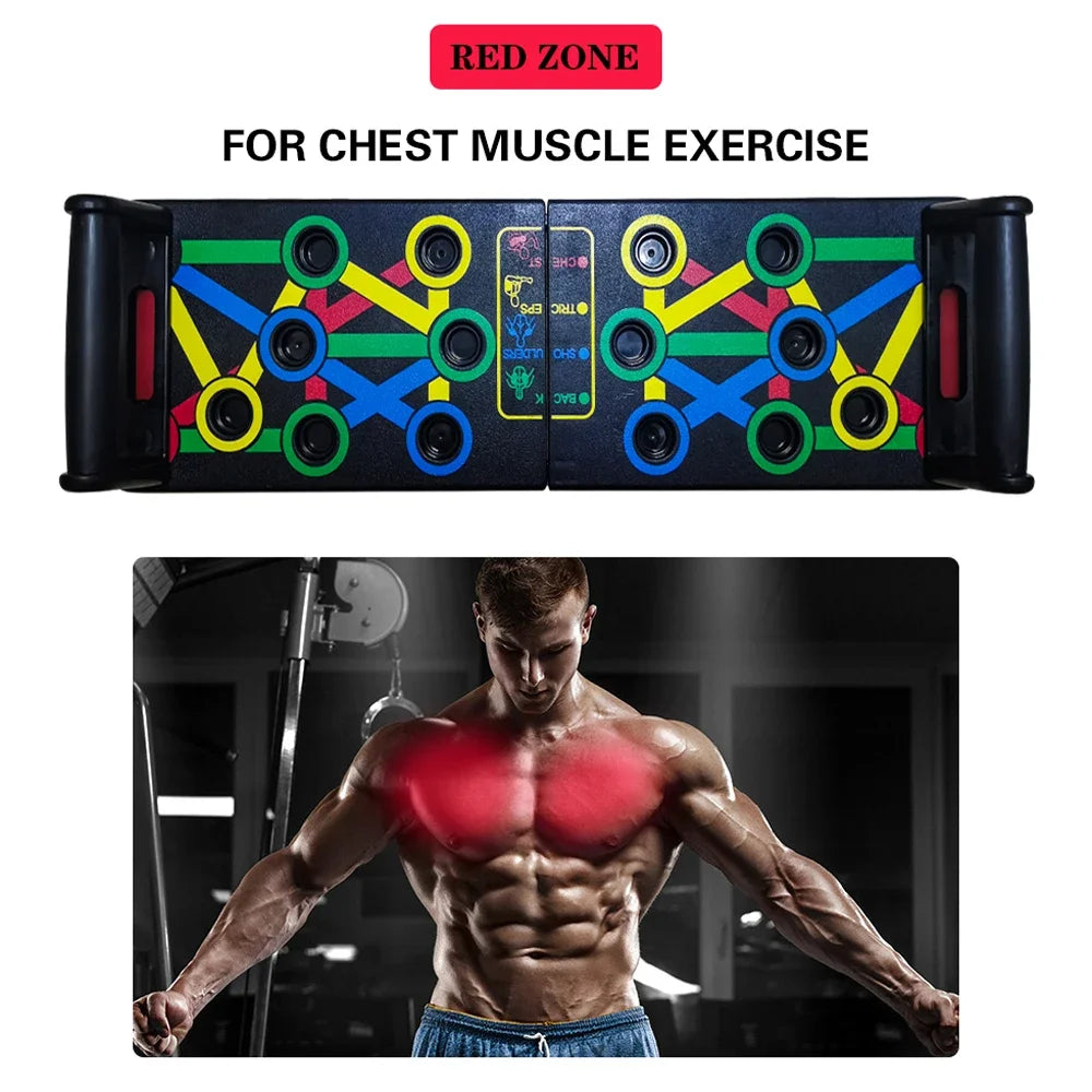 14 in 1 Push-Up Rack Workout Board Training Sport Fitness Gym